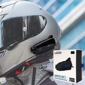 2K 화질 ID221 모토 BC1 오토바이 헬멧 블랙박스 블루투스 일체형 64G 메모리포함