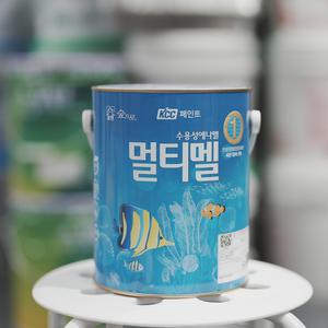 KCC 수용성 에나멜 멀티멜 3.78L 반광 친환경 멀티 수성페인트