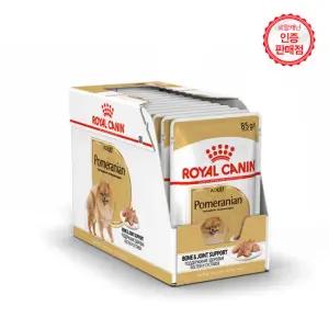 로얄캐닌 강아지파우치 포메라니안 어덜트 85G 12팩