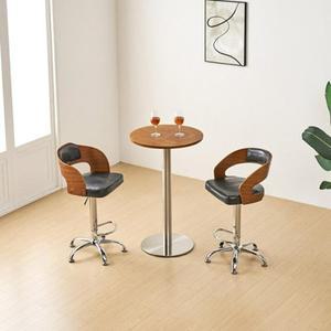 [자르파라]업소용 높이조절 클래식 가죽우드 바 체어 의자(높이 65-87cm) BARCHAIR 높은 모던 빠