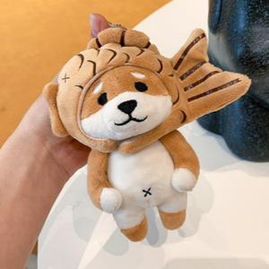 붕어시바 키링 귀여운 소품 인형 강아지 가방 캐릭터 고리