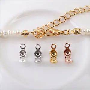 싼비즈 [8-671-06]순은부자재 실버구멍지프 올챙이캡 비드팁 소 3.5mm 실버925 ,1개