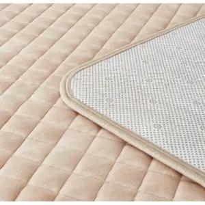 더안 EMF 탄소 카본매트 극세사 베이지(미니)50×180 쇼파전기요 물세탁 타이머