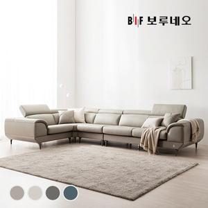 [신세계라이브쇼핑]BIF보루네오 디에르 아비오 천연통가죽 6인 코너형 소파