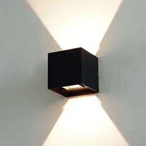 LED 에코 힐리아 1등 사각 벽등 8W 벽부등 인테리어 카페 조명 침실등