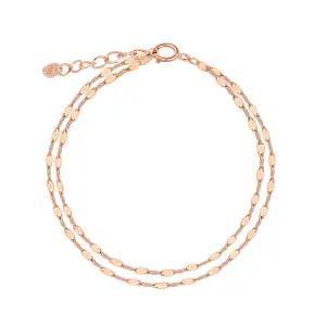 18K 팔찌 여자 금팔찌 2줄 잠자리 체인