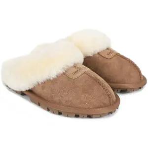 [정품]  UGG 키즈 코케트 양털 슬리퍼 (OUW139-CHESTNUT)