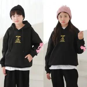 주니어클라쓰 페인팅후드기모티셔츠 주니어의류 초등학생옷 맨투맨 주니어티 남아 여아