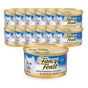 퓨리나 팬시피스트 참치와흰살생선 캔 85g x12개