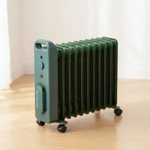 흥신 전기라디에이터 사무실 가정용 화장실 난방 대형 라디에이터 이동식 ORRCY-15S(그린)