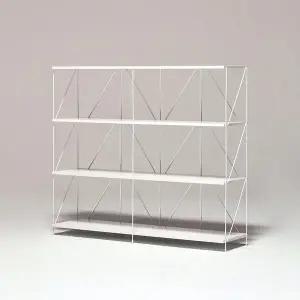 [필웰]E0자재 ST1865 스틸프레임 수납 선반장 4단 1200-DVX