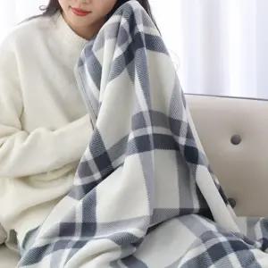 극세사 똑딱이 망토담요 포근한 겨울담요 무릎담요