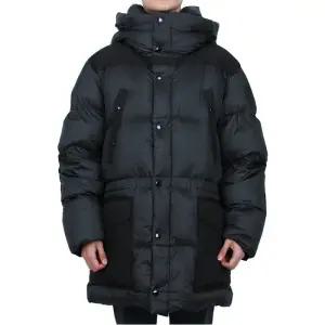 아플리케 나일론 퍼퍼 다운 롱패딩 (8073307)