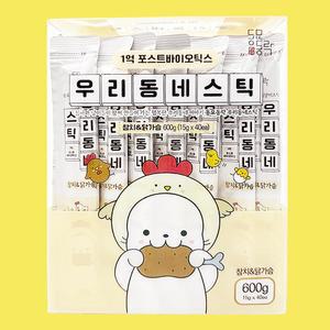 동묘동락 우리동네 고양이 유산균 츄르 참치&닭가슴살 15g x 40개입