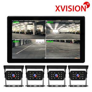 10인치 4분할모니터 터치스크린 후방카메라 측방 전방카메라 2채널 3채널 4채널 AHD풀세트 XV101P+K630