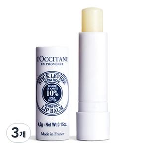 록시땅 시어 버터 울트라 리치 립밤 투명 4.5g 3개 메이크업