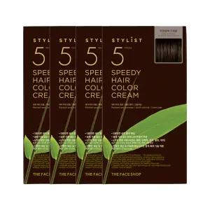 2+2 더페이스샵 스타일리스트 5분 스피디 헤어 컬러크림 자연갈색