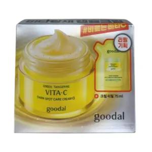 [2배용량]구달 청귤 비타C 잡티케어 크림 알파 75ml+리필 75ml