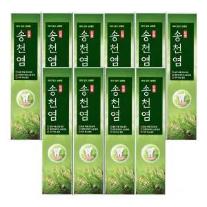 메디안 송천염치약 120g 10개 / 소금치약