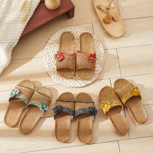 KJP여름 라탄 왕골 슬리퍼 4color