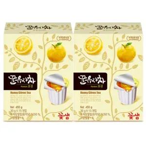 꽃샘 포션 꿀유자차 15T x 2개