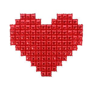 모자이크 하트 풍선 (레드) 생일 파티 이벤트 프러포즈 홈파티
