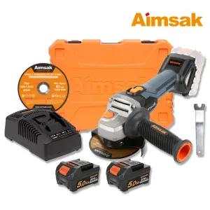 아임삭 BL18G615 20V MAX 충전 그라인더 5.0Ahx2개