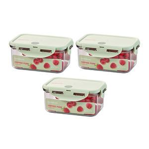 락앤락 비스프리 퓨어 직사각 600ML, 3개