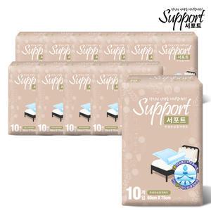 서포트 성인용기저귀 위생깔개매트 남녀공용 10매입X12팩
