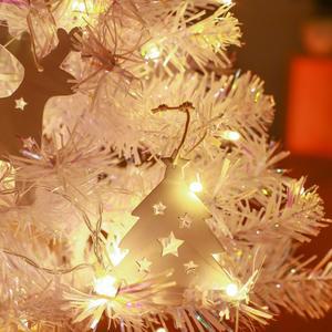 은하수 50구 투명선 피켓 LED 웜색전구(5M) 건전지 크리스마스 트리 전구 조명