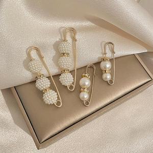 [알콜리카] 큐빅 진주 브로치 고급 한복 4종세트