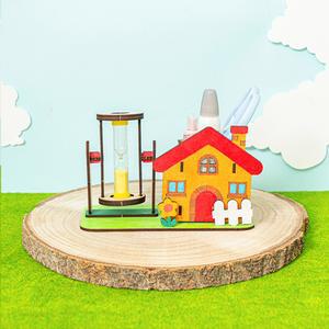 다용도 연필꽂이 만들기 키트 모래 시계 세트 다기능 연필 홀더 diy 재료 펜꽂이 초등 창의적 체험 활동