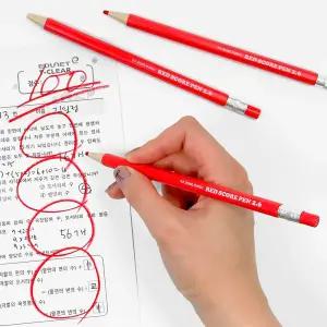 조선문방구 빨간 채점펜  2.6mm 10개 + 리필심 5개