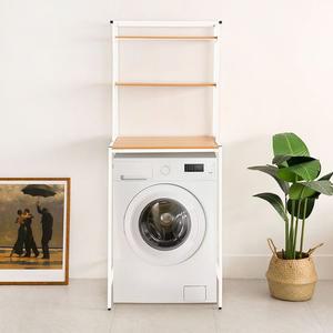 [가구느낌] 폴세탁기선반 3단 드럼 앵글 베란다 수납장