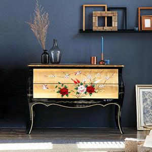 금박 2단 와이드 콘솔