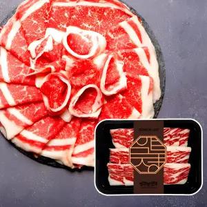 1++등급 투뿔 한우 차돌박이 200g (냉동) 슬라이스 구이용·샤브샤브용·국거리용·찌개 바로구이 국내산 마장동 프리미엄 정육 캠핑·홈파티 바베큐 소고기 설날 추석 명절 선물 세트