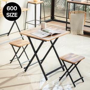 [까사마루] 오드리 접이식 테이블(600)+의자2