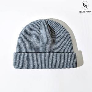 니트 비니 골지 레옹 모자 숏 짧은 와치 캡 스님 절 그레이