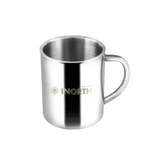 키친아트 이중 스텐컵 식당 업소용 등산컵 양치컵 보냉 물컵 300ml