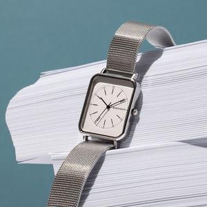 [로만손]R 라운드페이스 메쉬시계 RWRMUU3BF017WHWH0_(Large Size)