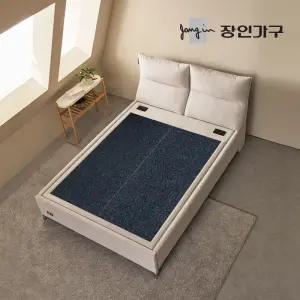 장인가구 온기 아쿠아 패브릭 돌침대 프레임 Q+게르마늄 온열 보료