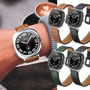 갤럭시 워치8 7 울트라 펀칭 가죽 스트랩 시계줄 47mm