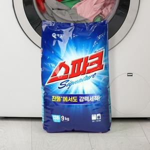 애경 스파크 시그니처 가루 세탁세제 9kg 리필