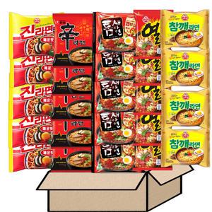 매운라면 총 24봉지 실속패키지세트 열라면 신라면 참깨 진라면 틈새라면