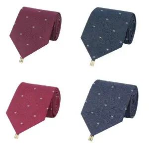 [롯데백화점]닥스 [메세지카드+사은품]FW 로고자수 올오버 혼주넥타이DLF1ACF-4종