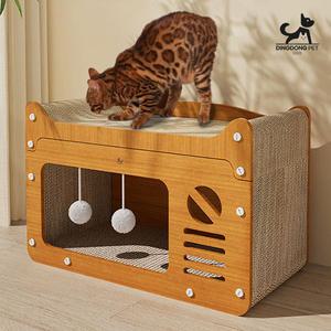 딩동펫 고양이 일체형 숨숨 하우스 스크래쳐