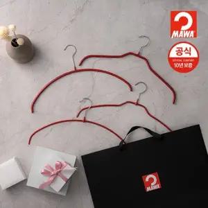 [상의실속40개세트] 독일 마와  옷걸이(화이트/펄레드)