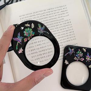 [문구티쳐] 토단(TD) 자개 휴대용 돋보기 목걸이 만들기 1인세트 (2종택1) DIY 루페 전통공예 어르신만들기 선물용 돋보기