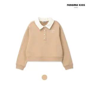 [대구백화점] [레노마키즈] 여아 베이지 기모 카라 맨투맨(R2442T174)