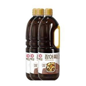 CJ 제일제당 [엄마맛집]백설/장아찌간장소스(1.75LX3개) 1세트 감칠맛 만능 양념 한식소스 겨울 식재료